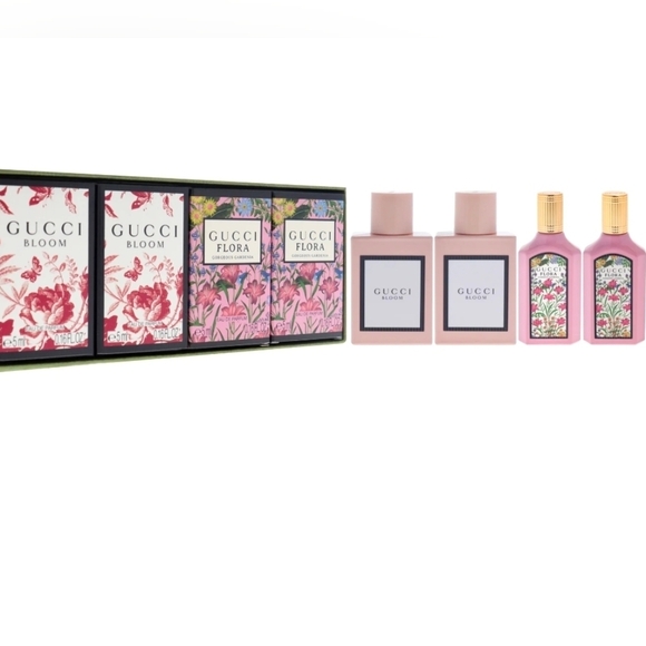 Gucci Bloom & Flora Gorgeous Gardenia Set - 4 pack New/ Sealed - Picture 2 of 2
